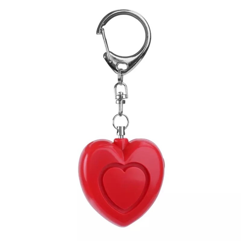 Red Heart Self Defense Safety Alarm